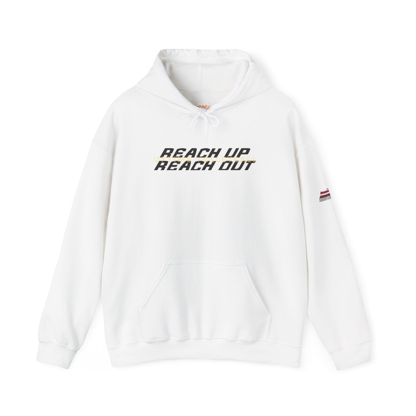 UPTIME Volleyball Reach Up Reach Out Hoodie | Empowerment Motivational Gift