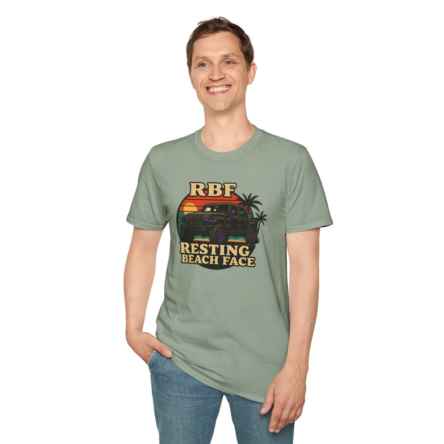Resting Beach Face T-Shirt | Resting Beach Face | Summer Casual Wear, Vacation Tee, Beach Lover Gift, Relaxed Style, Unisex Apparel
