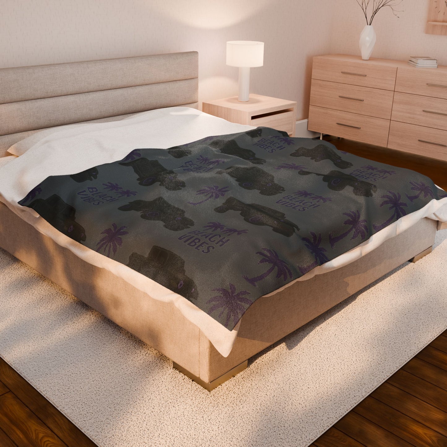 Beach Vibes Custom Jeep Gladiator Throw Blanket