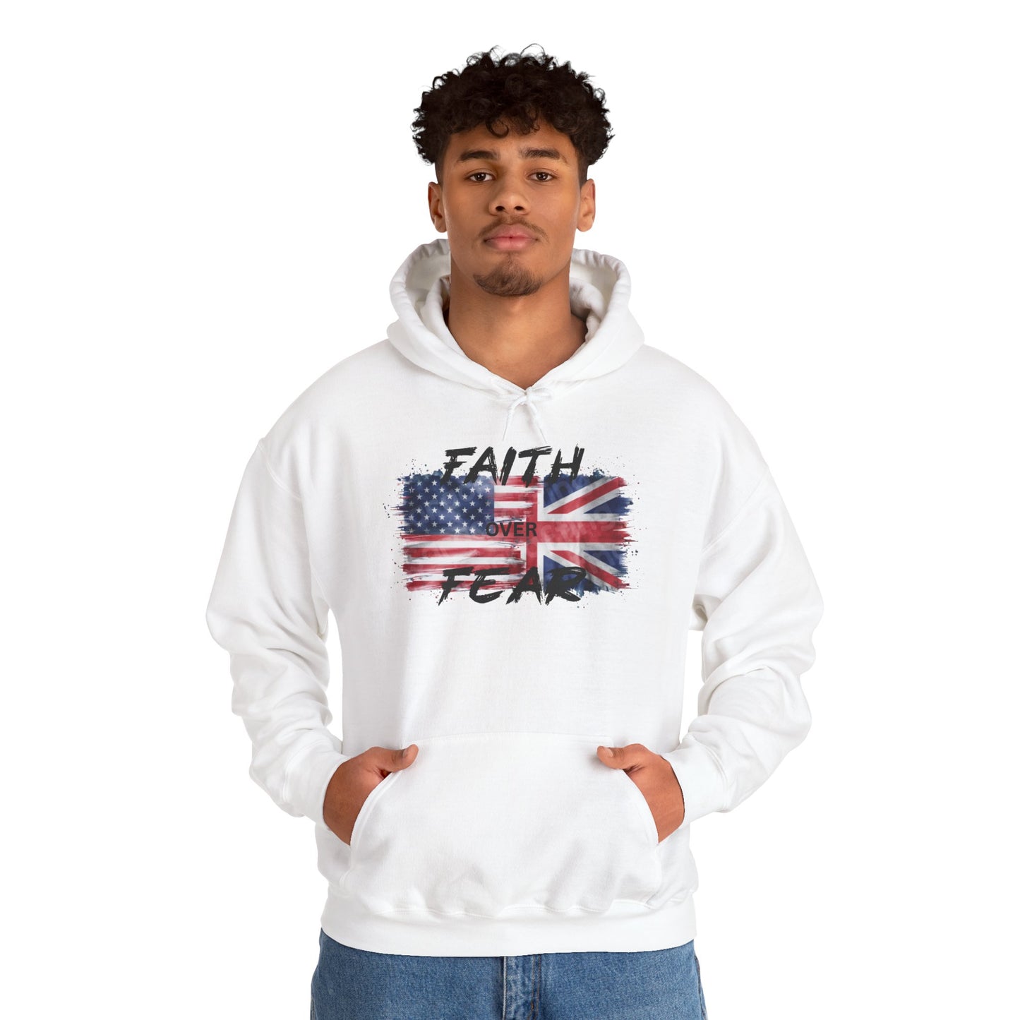 Faith over Fear USA UK Unisex Hoodie
