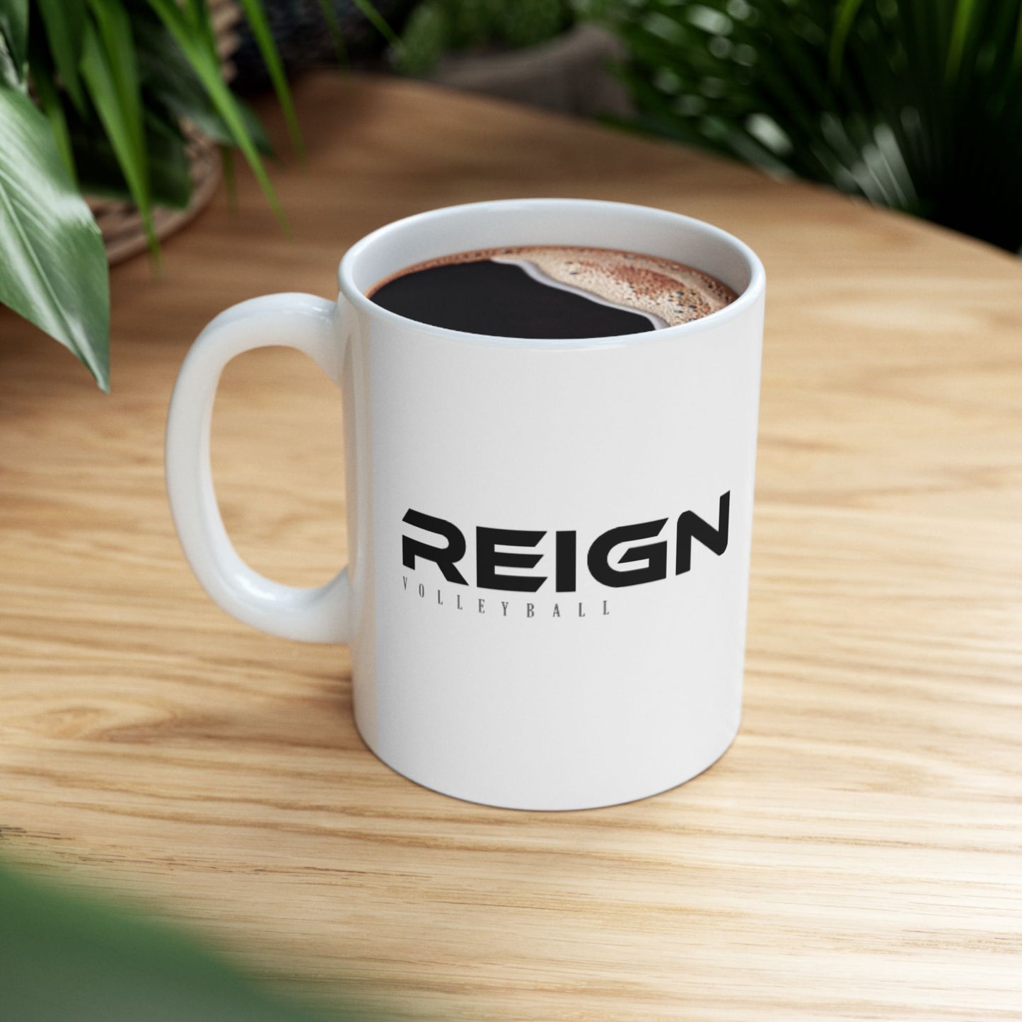 Reign Volleyball Ceramic Mug, Volleyball Gift, Sports Mug, Team Gift, Volleyball Fan Mug, Coach Gift, Volleyball Mom Mug