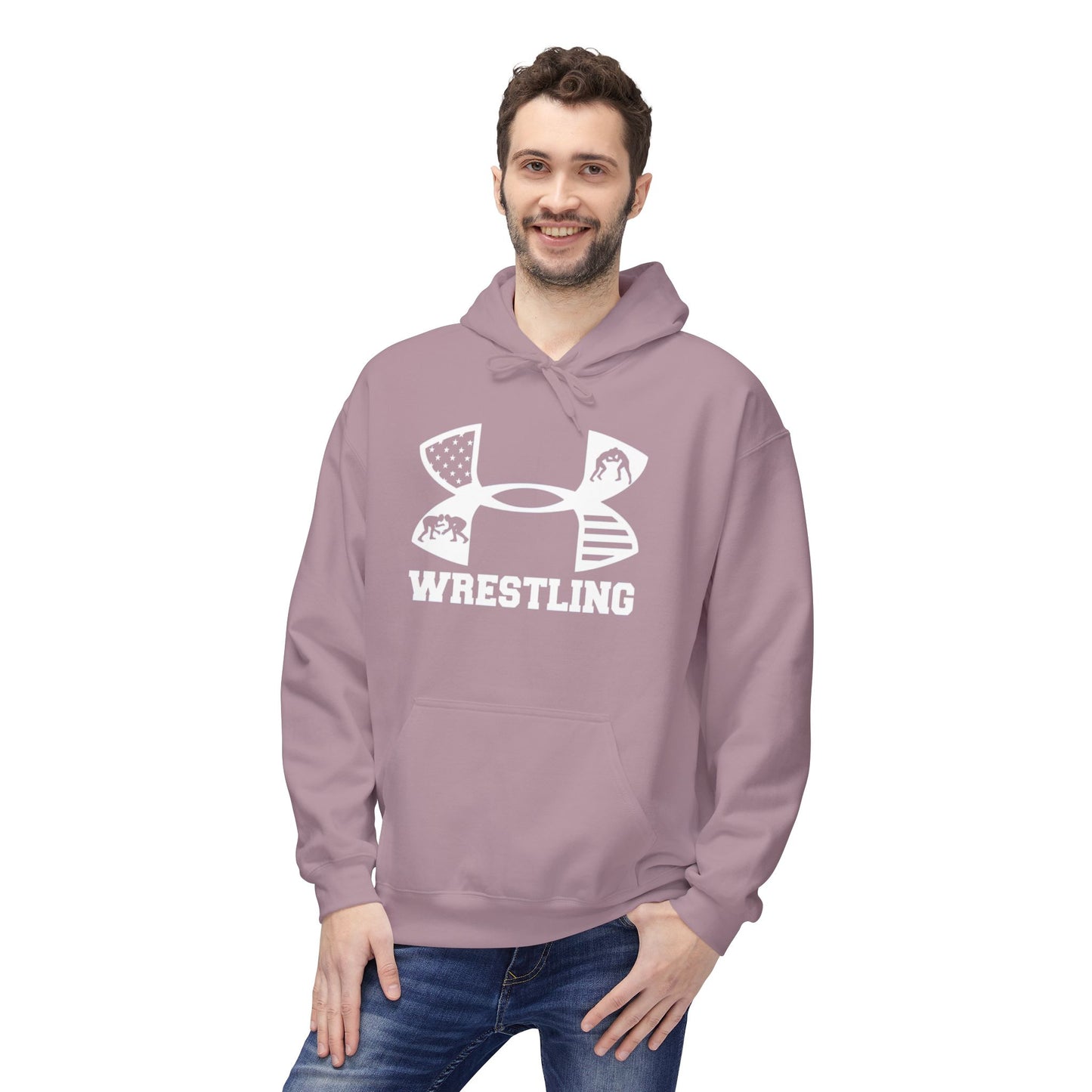 Fleece Hoodie - Cozy Wrestling Design for Everyday Comfort and Fall Fashion