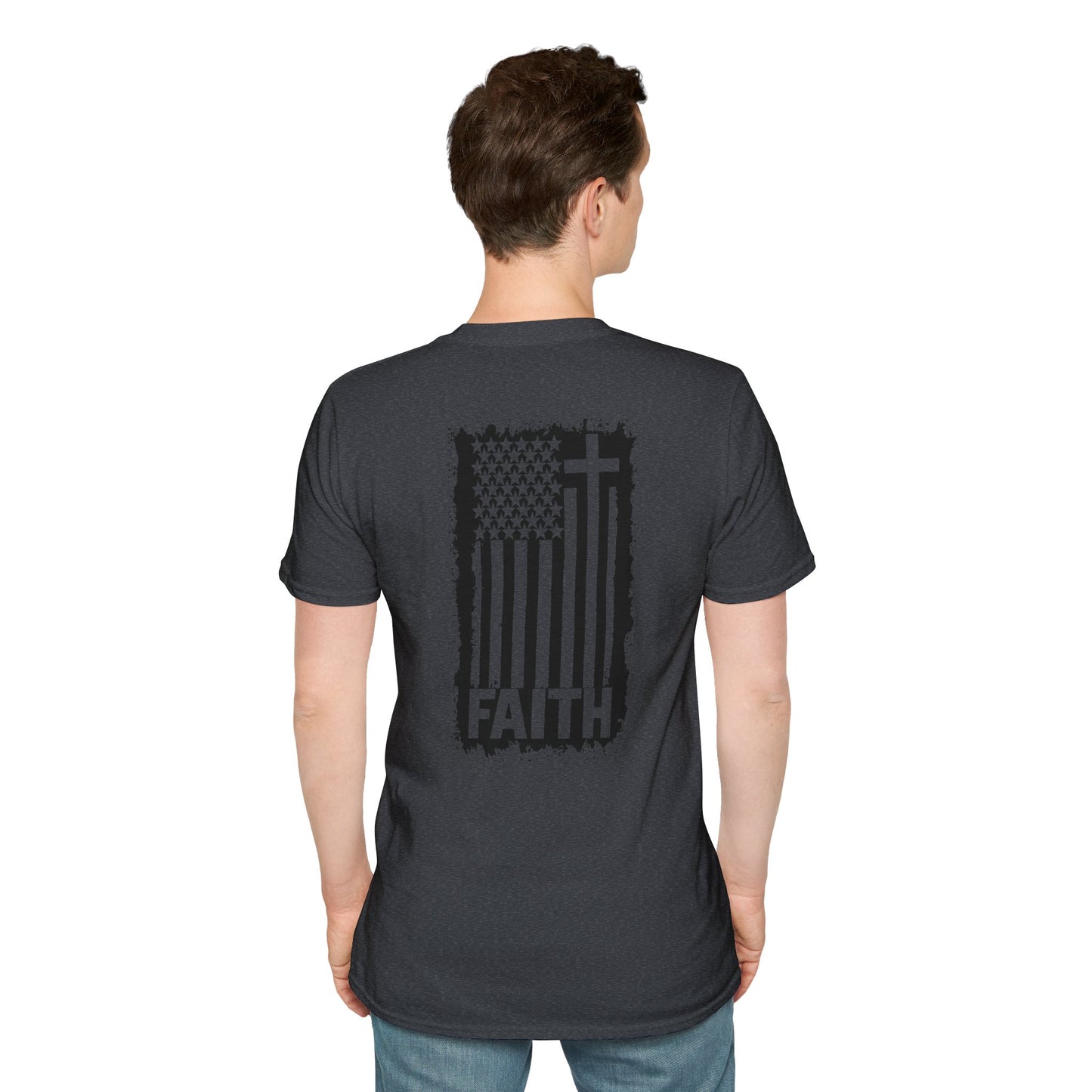 Faith-Inspired American Flag T-Shirt