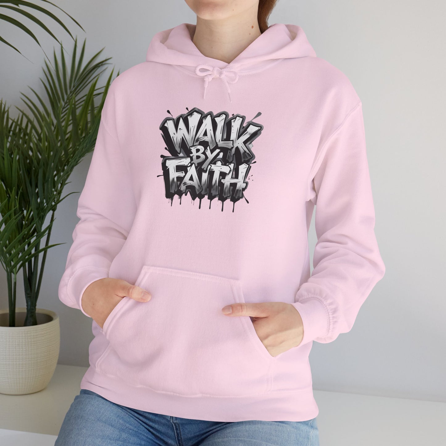 Faith Inspired Unisex Hoodie - 'Walk by Faith' Design