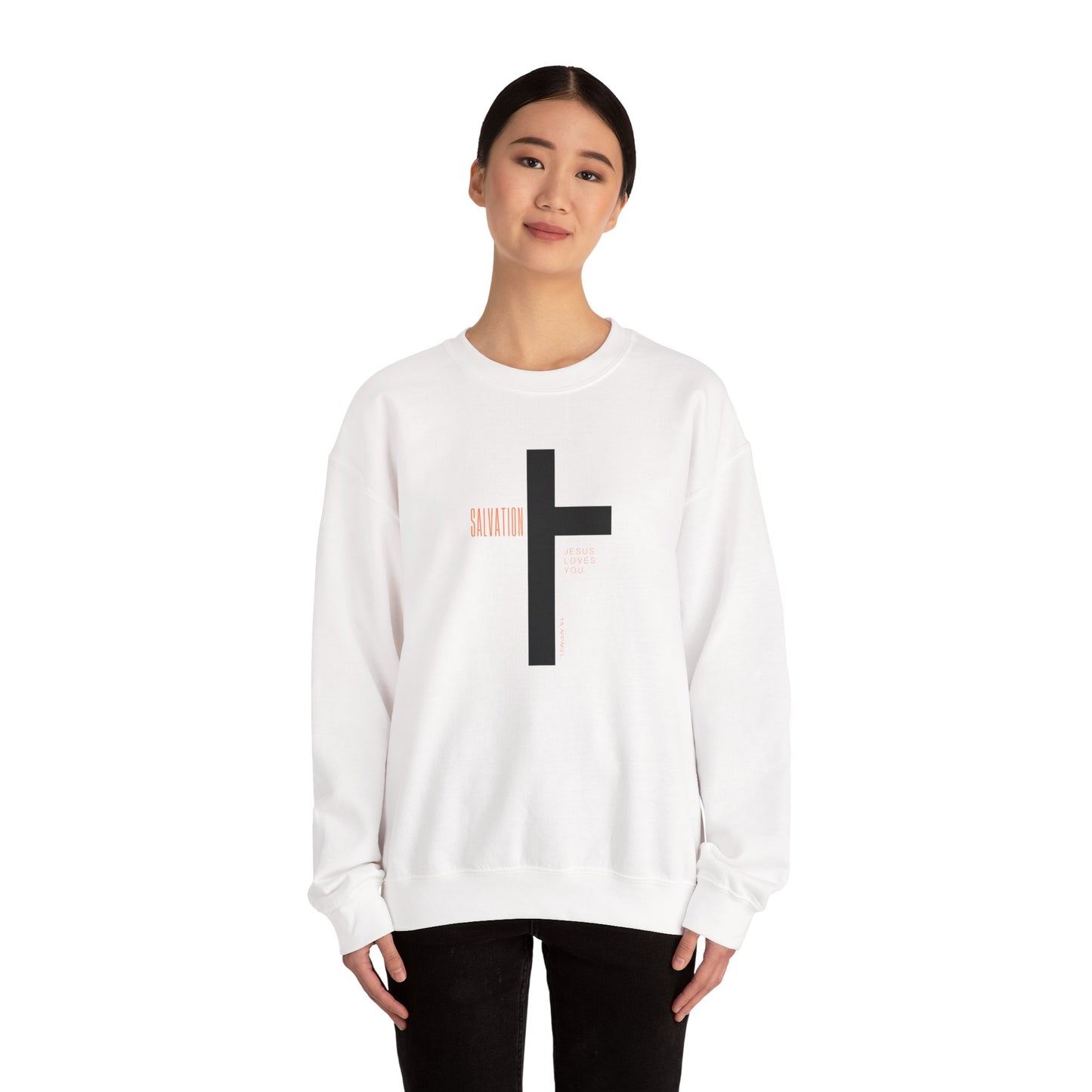 Faith Inspired Salvation Cross Sweatshirt