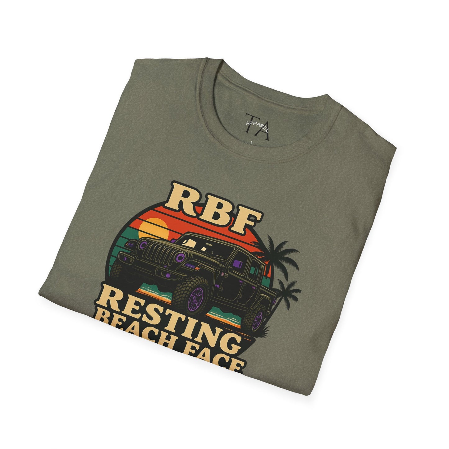 Resting Beach Face T-Shirt | Resting Beach Face | Summer Casual Wear, Vacation Tee, Beach Lover Gift, Relaxed Style, Unisex Apparel