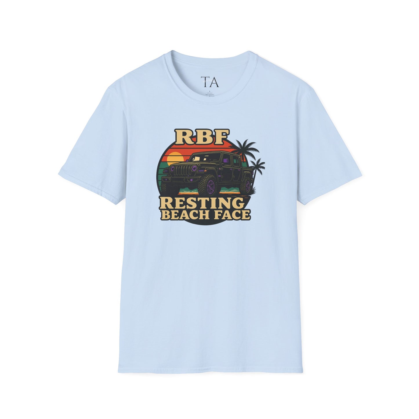 Resting Beach Face T-Shirt | Resting Beach Face | Summer Casual Wear, Vacation Tee, Beach Lover Gift, Relaxed Style, Unisex Apparel