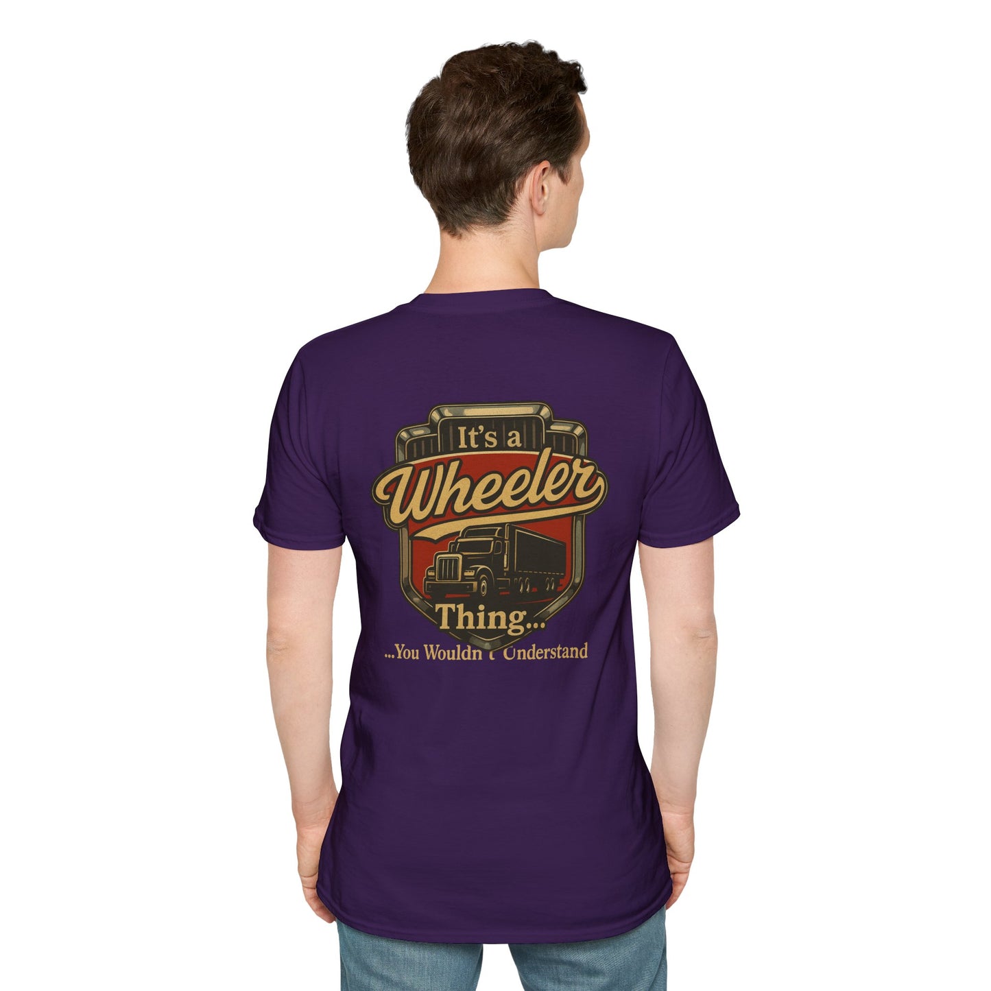 "It's a Wheeler Thing" Unisex Softstyle T-Shirt, Ideal for Truck Lovers, Gifts for Drivers, Casual Wear, Perfect for Birthdays, Father's Day