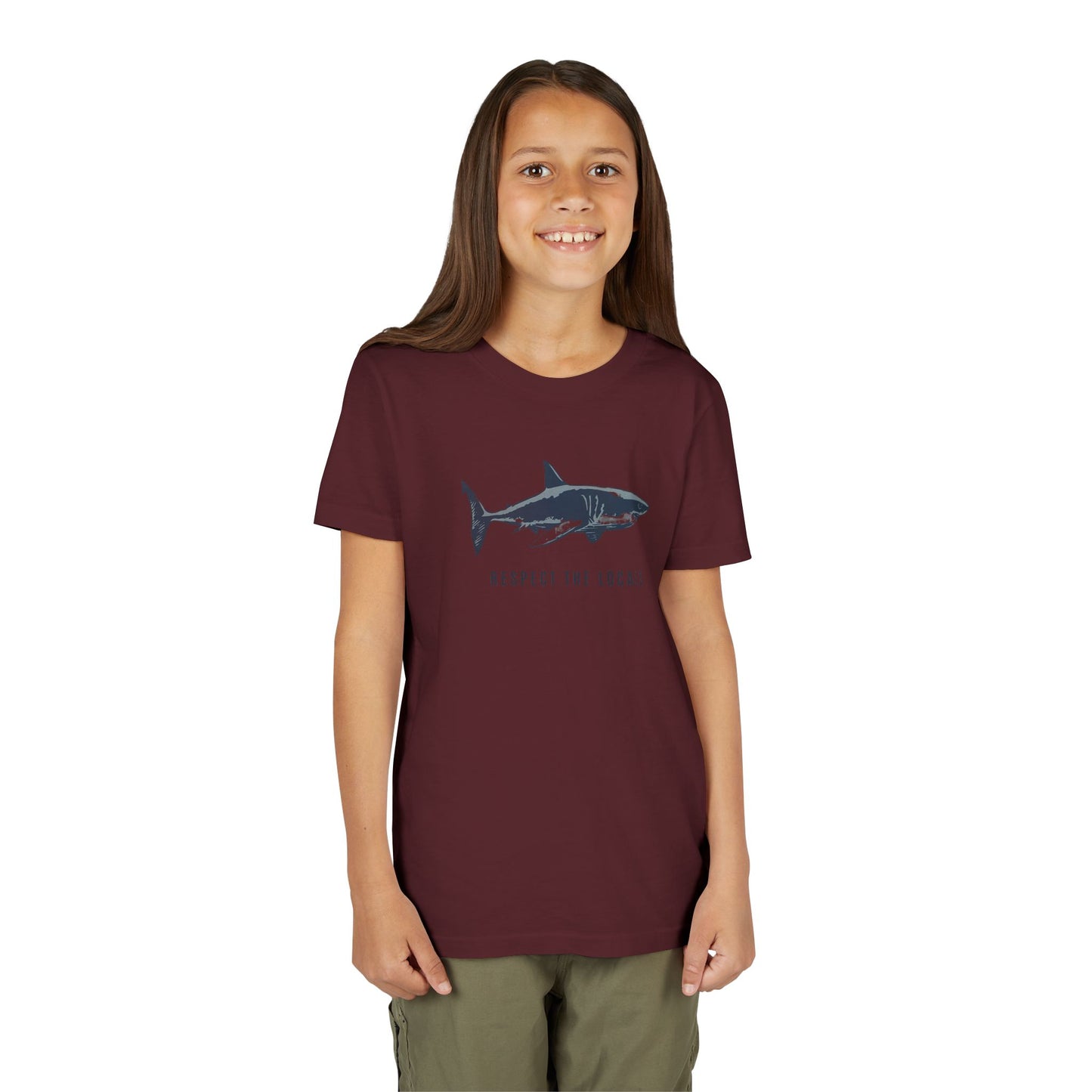Kids Shark Youth Tee | Respect The Locals | Shark Lovers Shirt