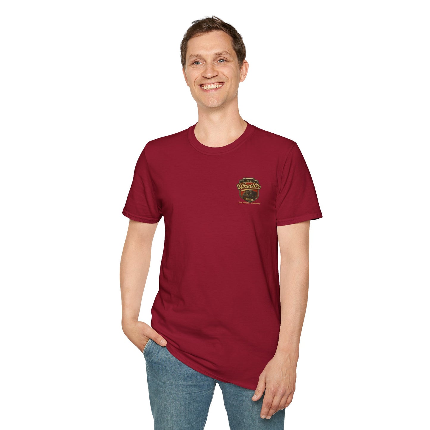 "It's a Wheeler Thing" Unisex Softstyle T-Shirt, Ideal for Truck Lovers, Gifts for Drivers, Casual Wear, Perfect for Birthdays, Father's Day