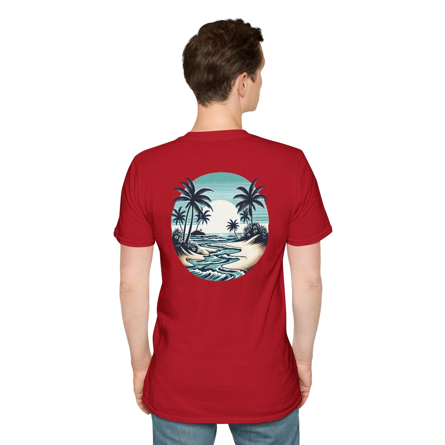 Tropical Vibes T-Shirt - Unisex Softstyle, Beachwear, Summer Fashion, Vacation Tee, Relaxed Fit, Outdoor Events