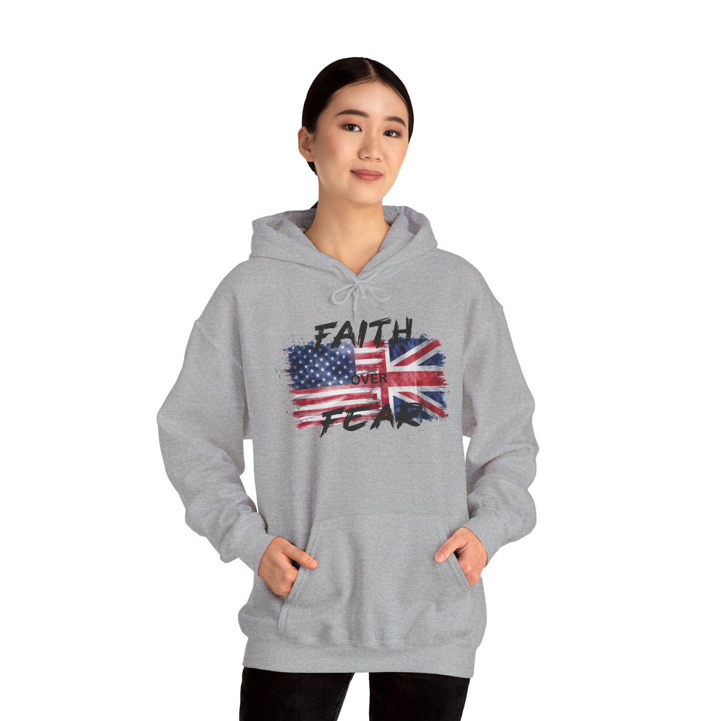Faith over Fear USA UK Unisex Hoodie