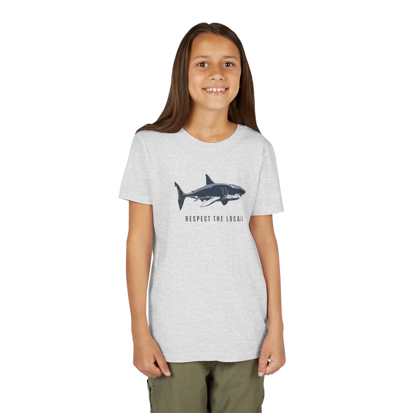 Kids Shark Youth Tee | Respect The Locals | Shark Lovers Shirt