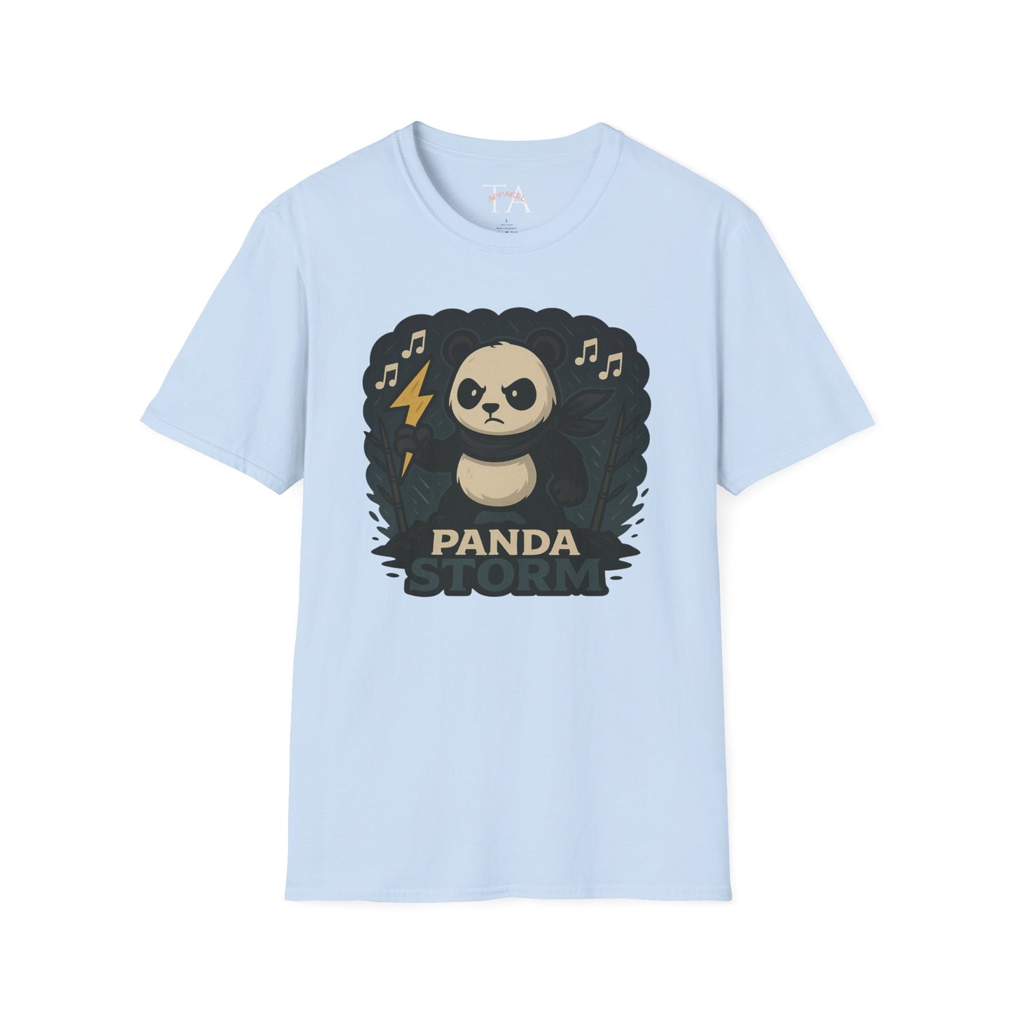 Panda Storm Tee for Animal and Music Lovers - Softstyle T-Shirt