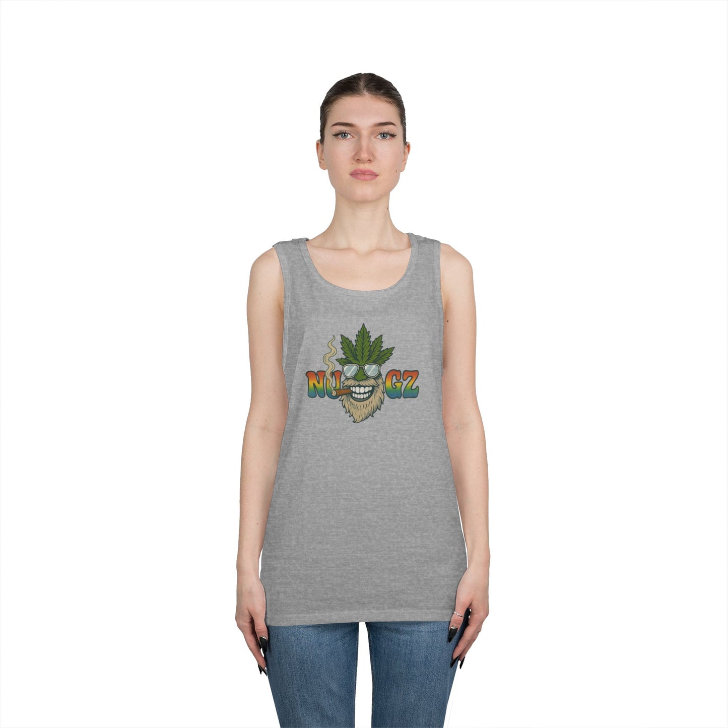NUGZ Chill Vibes Tank Top | Retro Cannabis Design