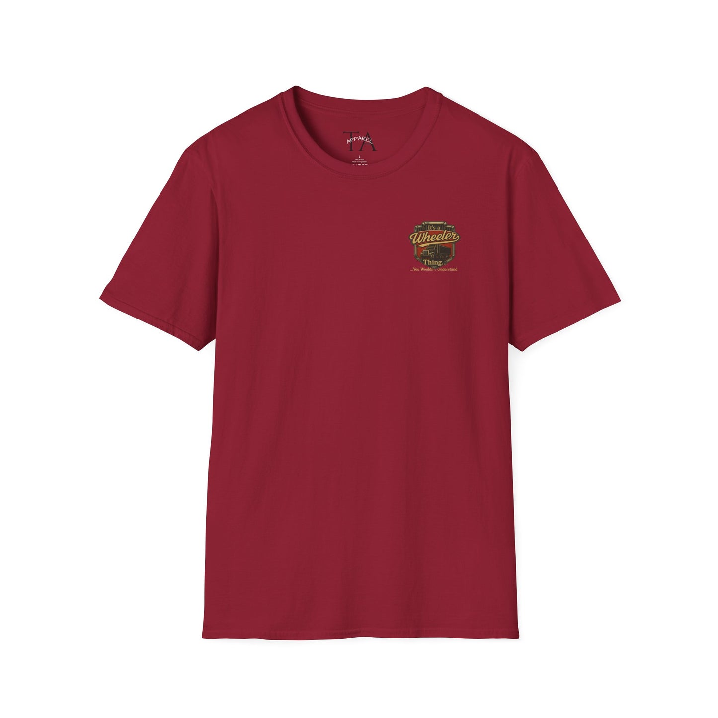 "It's a Wheeler Thing" Unisex Softstyle T-Shirt, Ideal for Truck Lovers, Gifts for Drivers, Casual Wear, Perfect for Birthdays, Father's Day