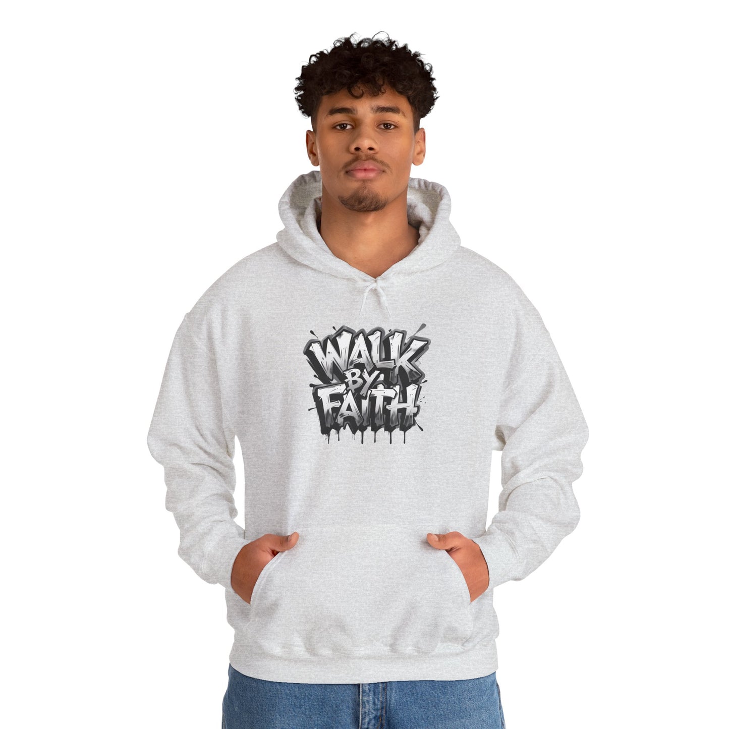 Faith Inspired Unisex Hoodie - 'Walk by Faith' Design