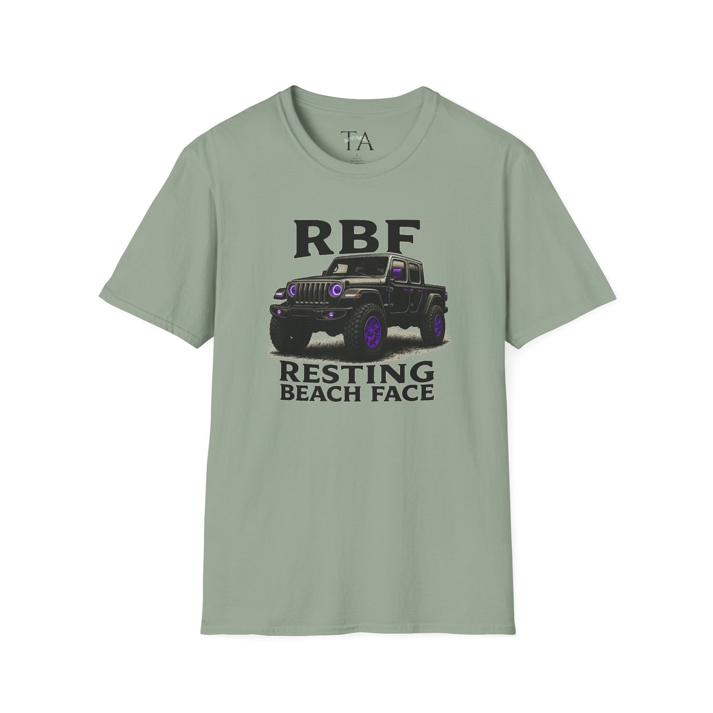 Resting Beach Face T-Shirt | Unisex Tee for Beach Lovers