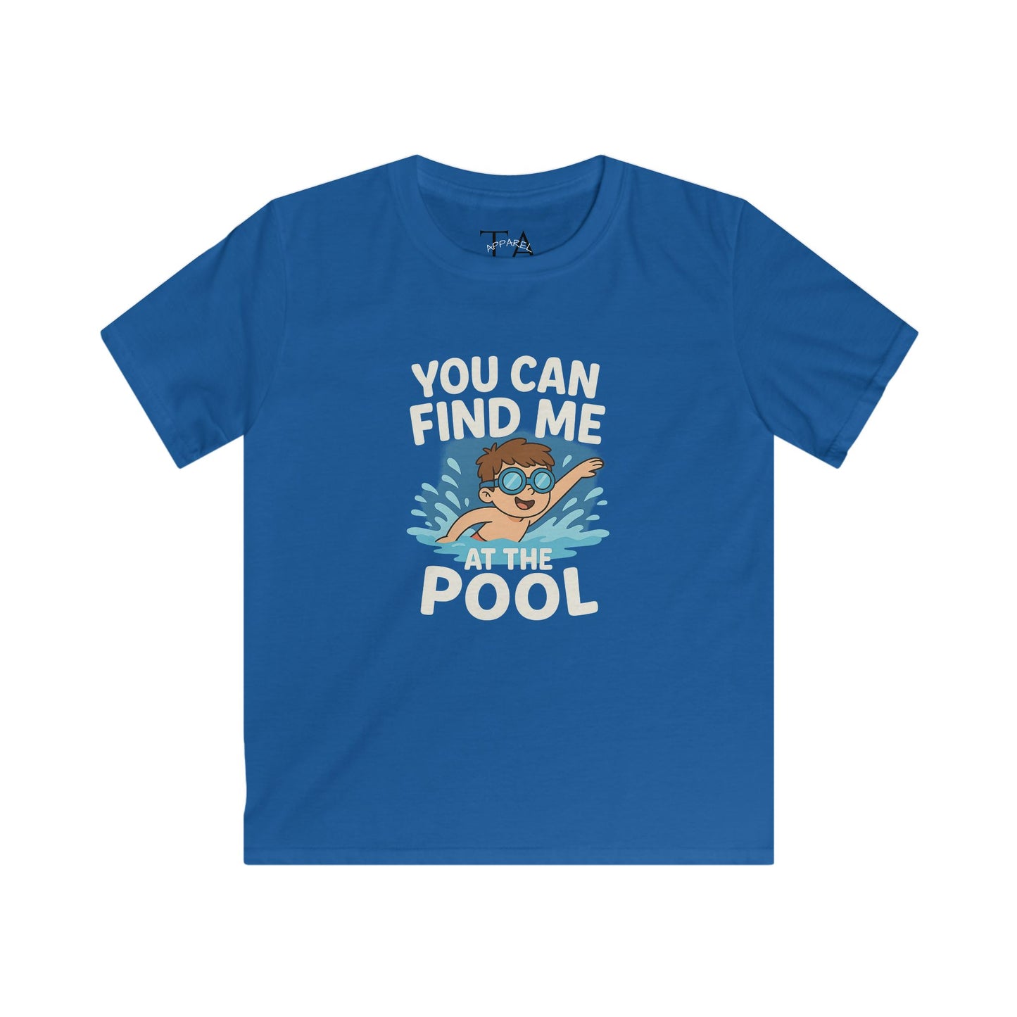 Kids Summer Pool Tee, Fun Tee for Boys, Kids Fashion, Summer Apparel, Pool Party Shirt, Swimwear Gift