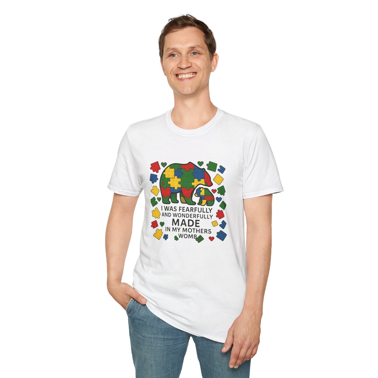 Autism Lego Mama Bear T-Shirt