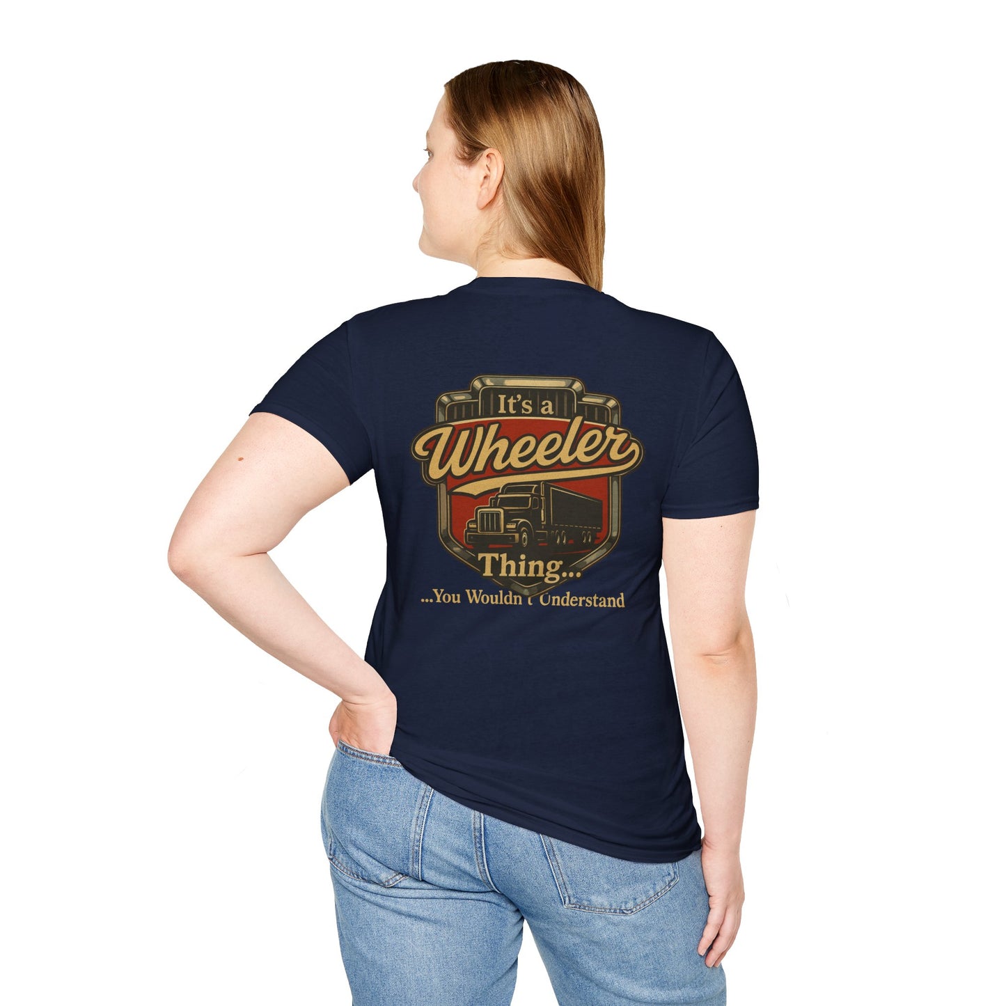 "It's a Wheeler Thing" Unisex Softstyle T-Shirt, Ideal for Truck Lovers, Gifts for Drivers, Casual Wear, Perfect for Birthdays, Father's Day