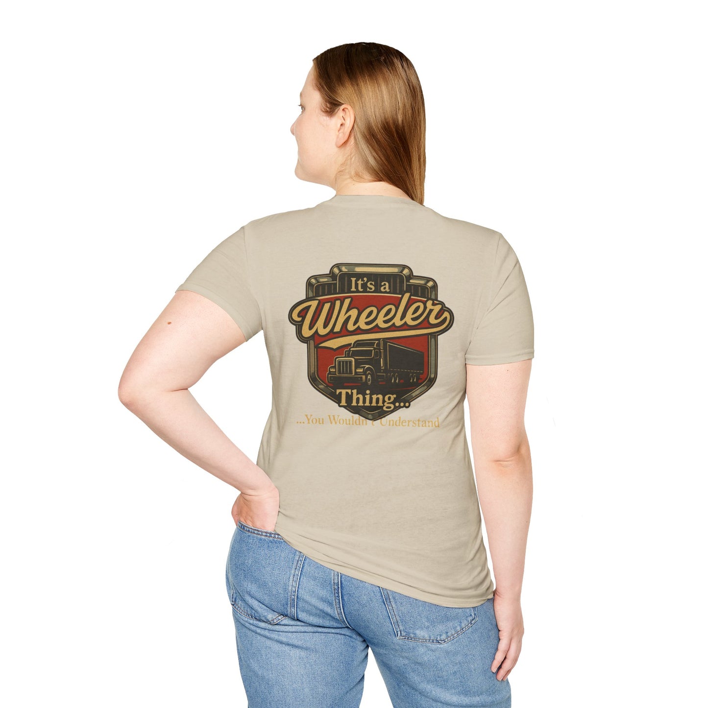 "It's a Wheeler Thing" Unisex Softstyle T-Shirt, Ideal for Truck Lovers, Gifts for Drivers, Casual Wear, Perfect for Birthdays, Father's Day