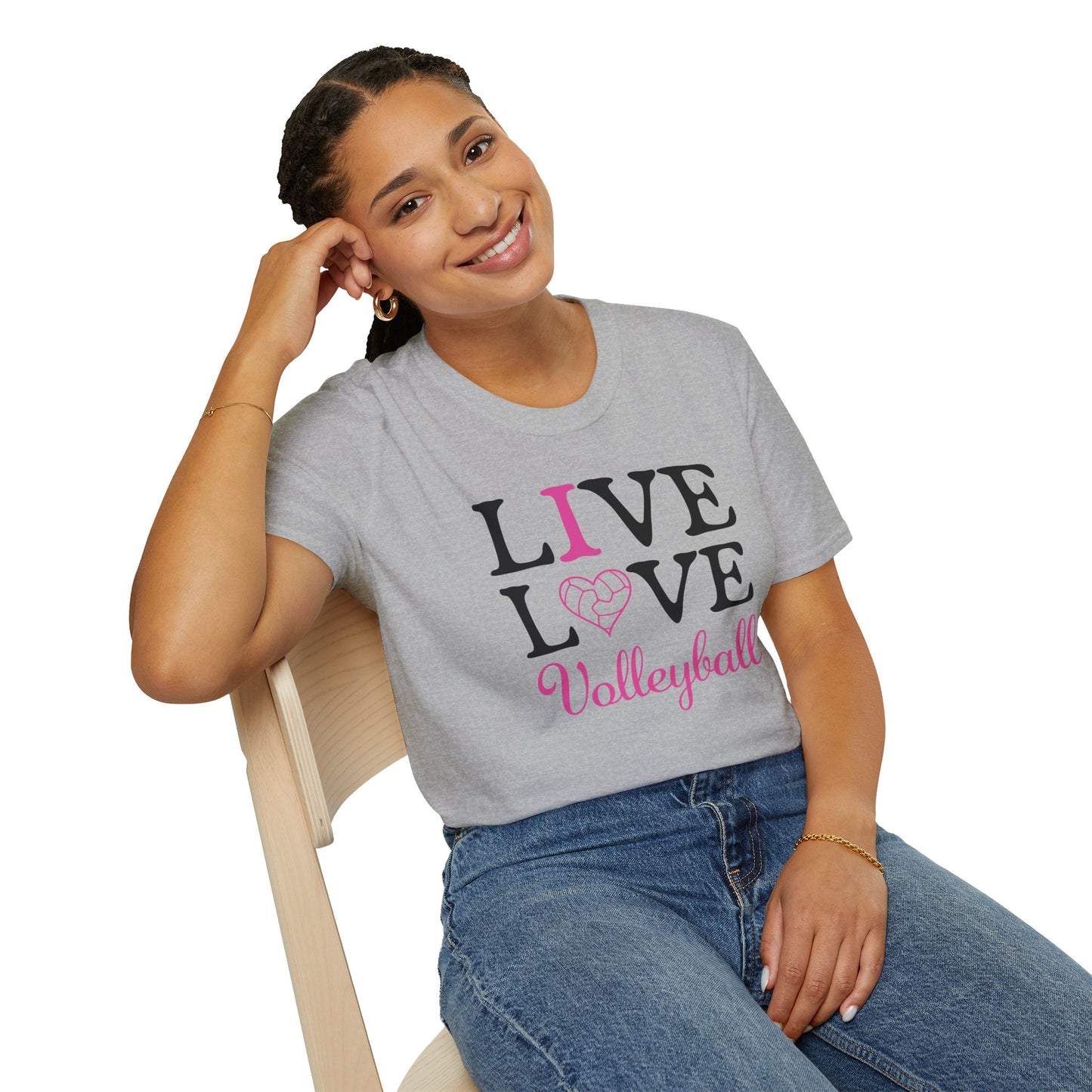 Volleyball T-Shirt - I love Volleyball design