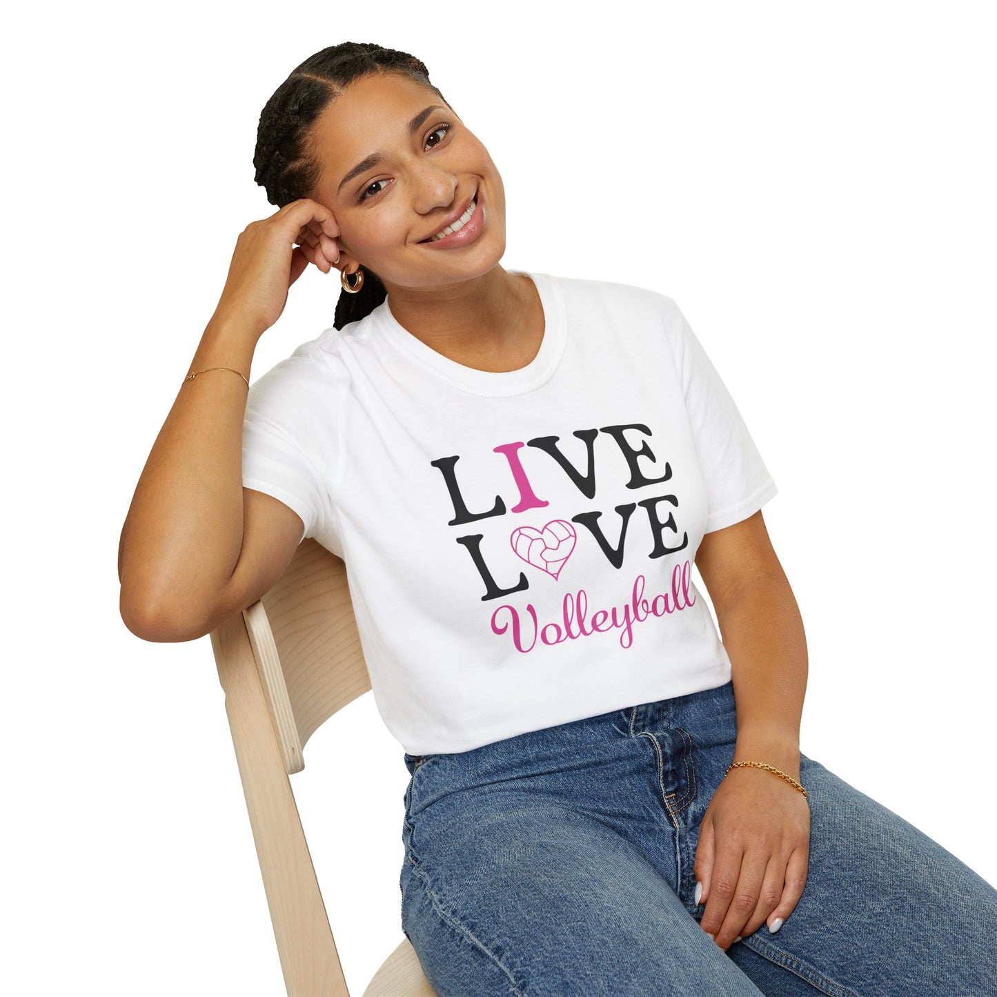 Volleyball T-Shirt - I love Volleyball design