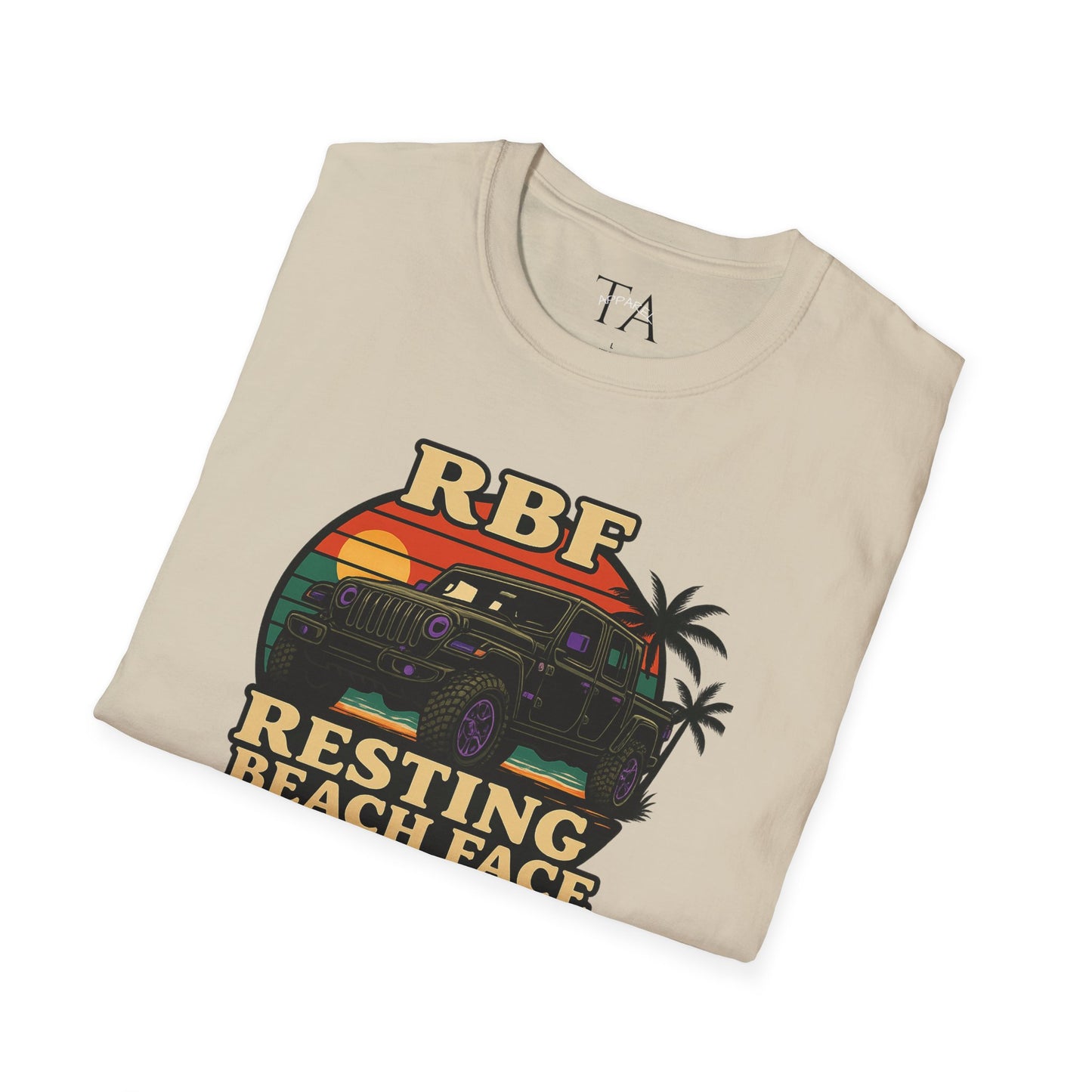 Resting Beach Face T-Shirt | Resting Beach Face | Summer Casual Wear, Vacation Tee, Beach Lover Gift, Relaxed Style, Unisex Apparel