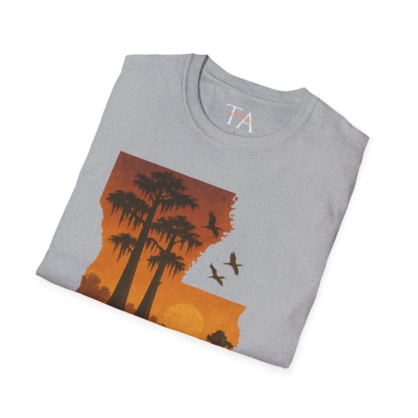 Louisiana Sunset T-Shirt, Unisex Beach Tee, Summer Vacation Shirt, Nature Lover Gift, Outdoor Adventure Apparel