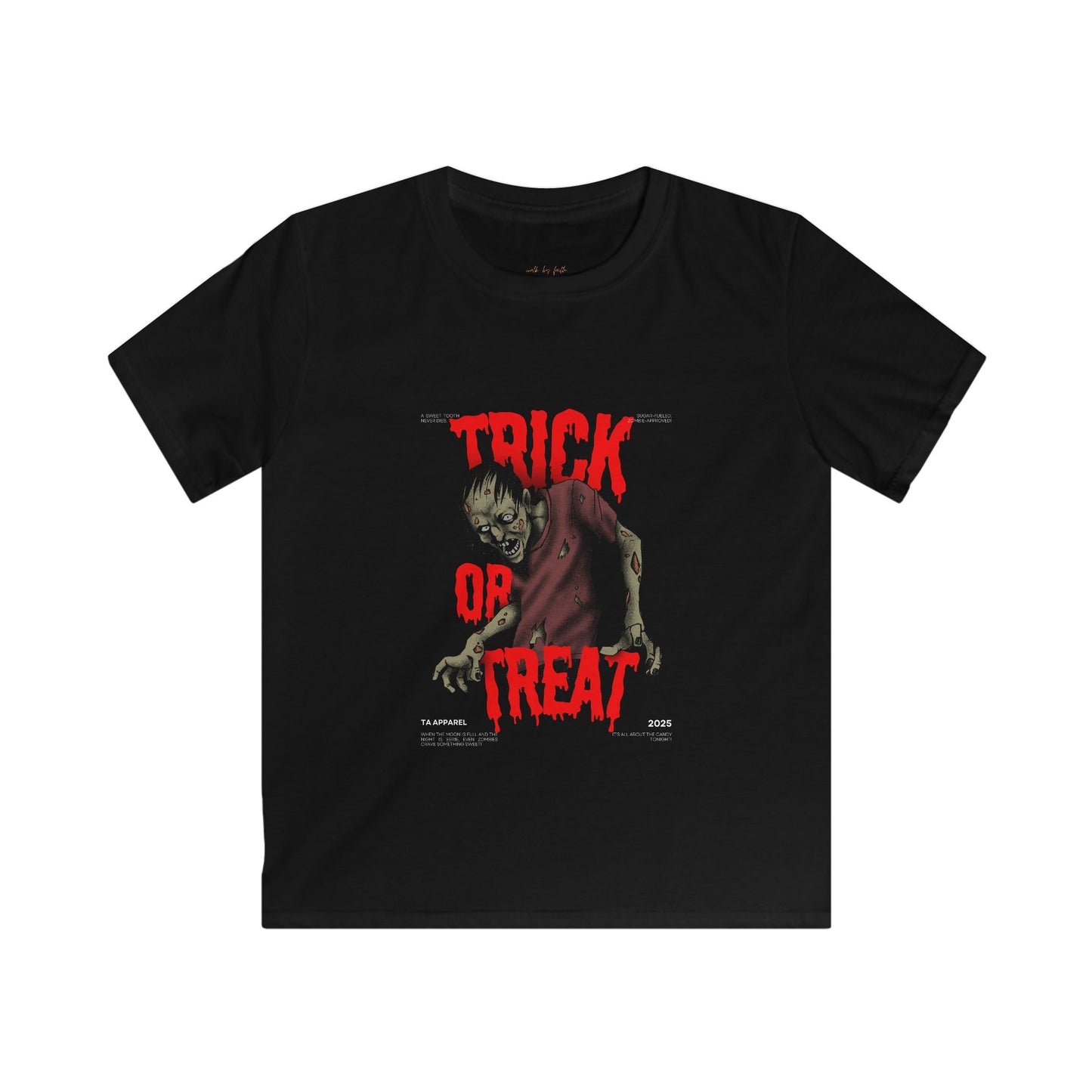 Halloween Spooky Kids Tee, Trick or Treat, Kids Clothing