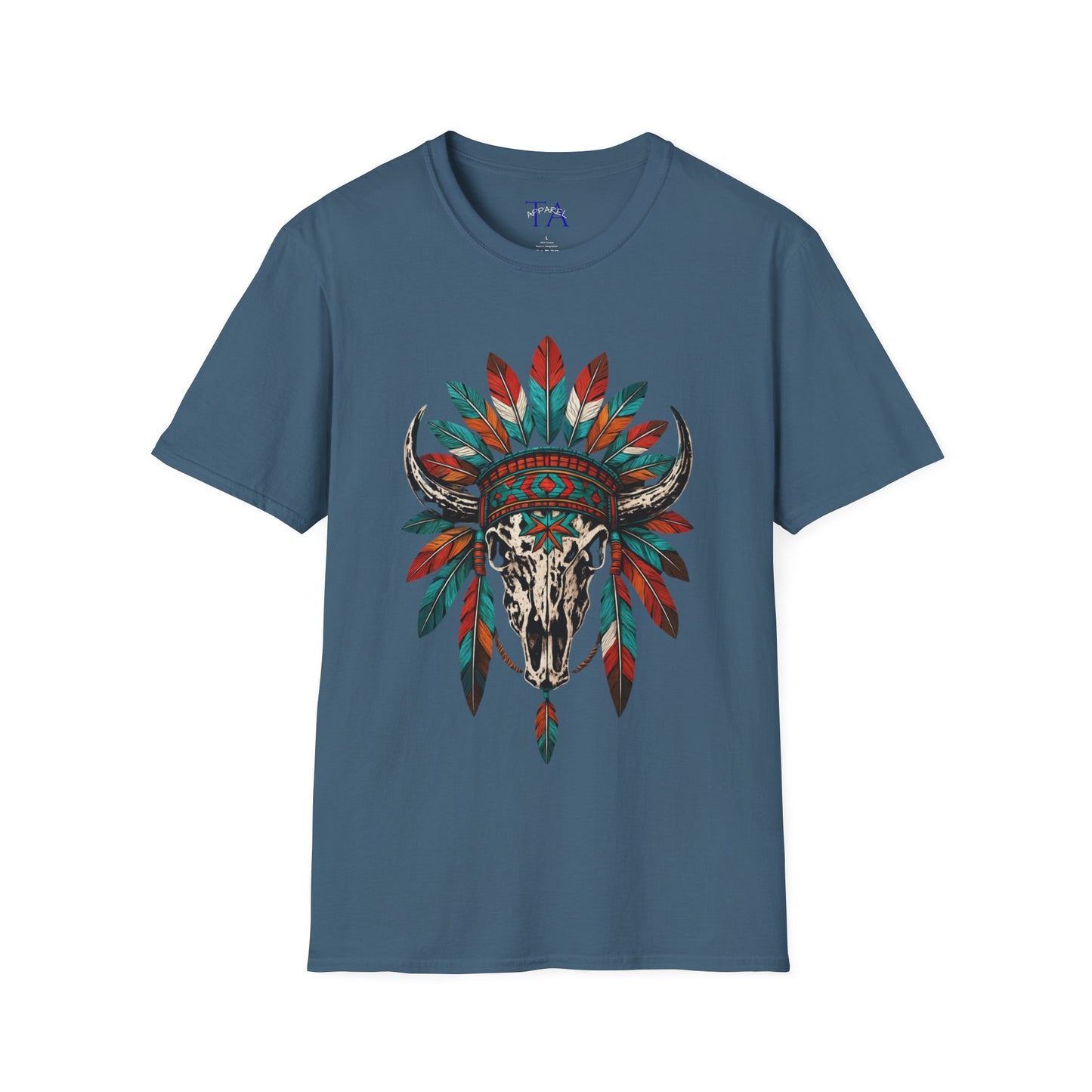 Native American Bull Skull Unisex T-Shirt