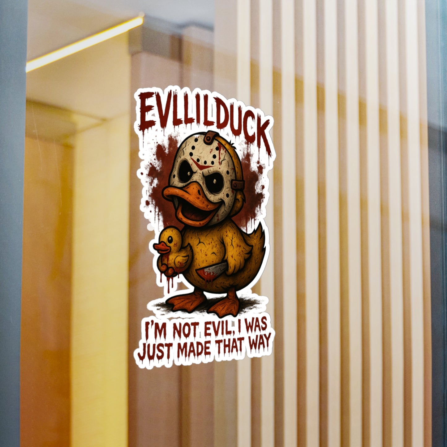 EVLLILDUCK Vinyl Decals - EVLLILDUCK Quirky Decor & Halloween Decorations