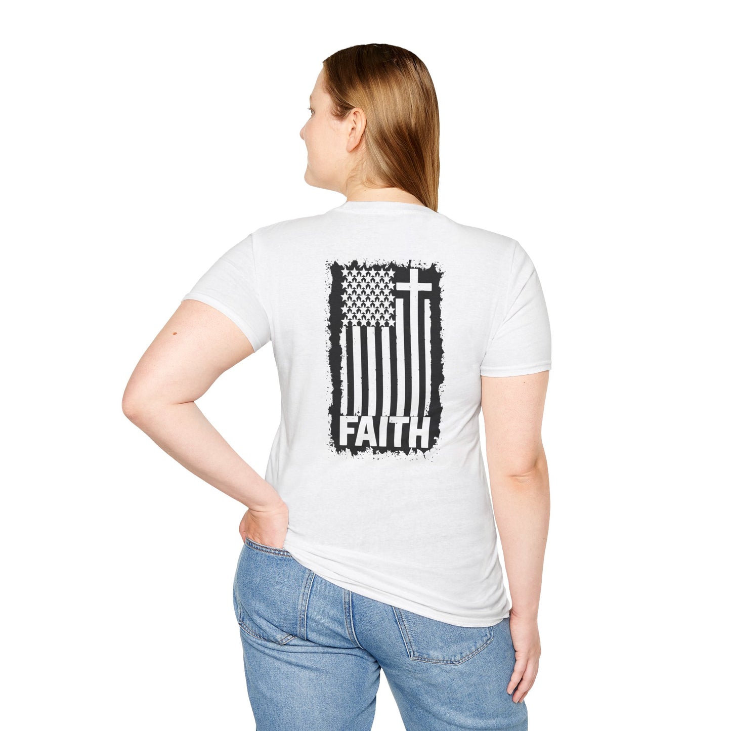 Faith-Inspired American Flag T-Shirt
