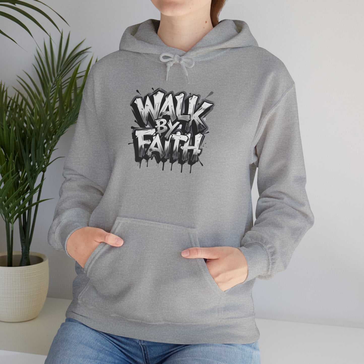 Faith Inspired Unisex Hoodie - 'Walk by Faith' Design