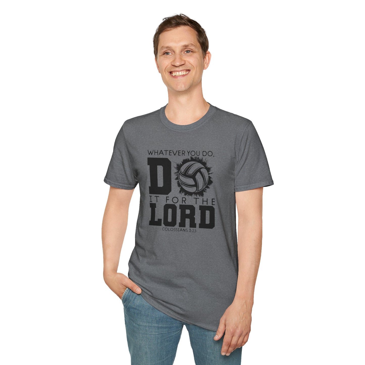 Volleyball Christian Unisex T-Shirt - Do it for the Lord