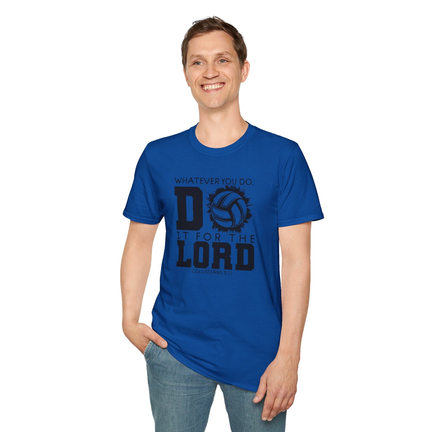 Volleyball Christian Unisex T-Shirt - Do it for the Lord