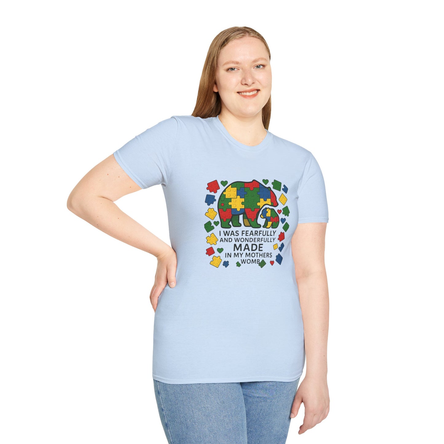 Autism Lego Mama Bear T-Shirt