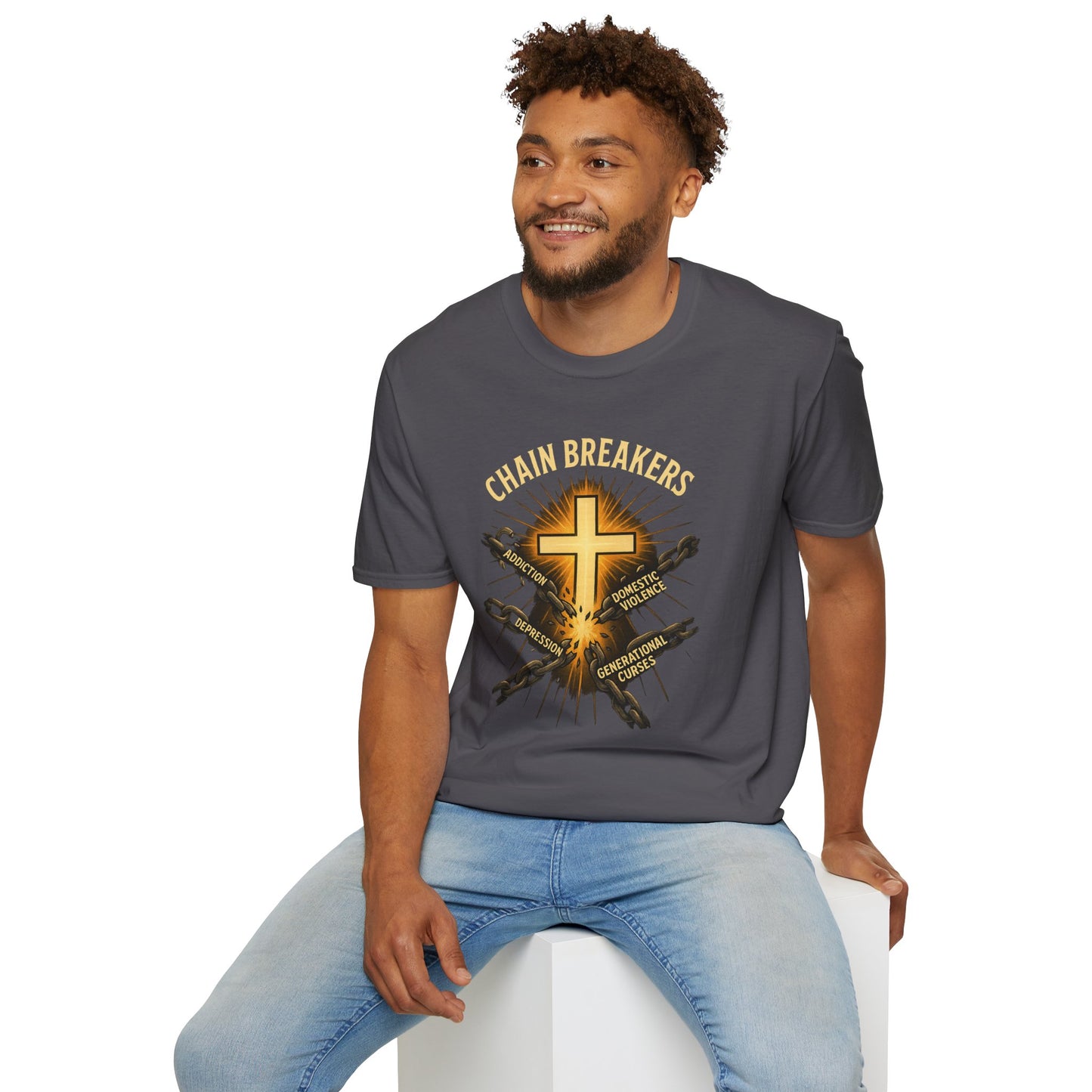 Chain Breakers T-Shirt - Breaking Chains of Addiction and Domestic Violence