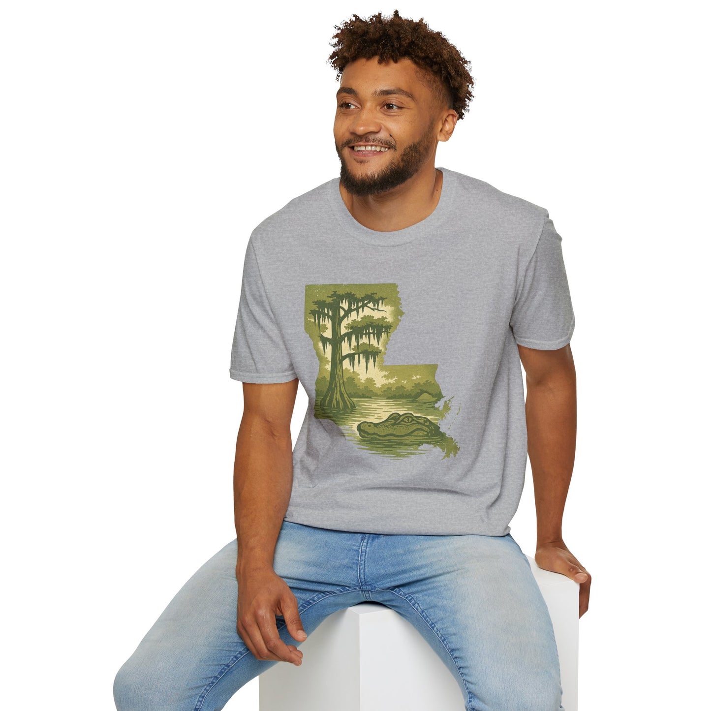 Louisiana Nature T-Shirt, Gift for Nature Lovers, Unisex Tee, Travel Souvenir, Outdoor Enthusiast Apparel, Urban Jungle Style