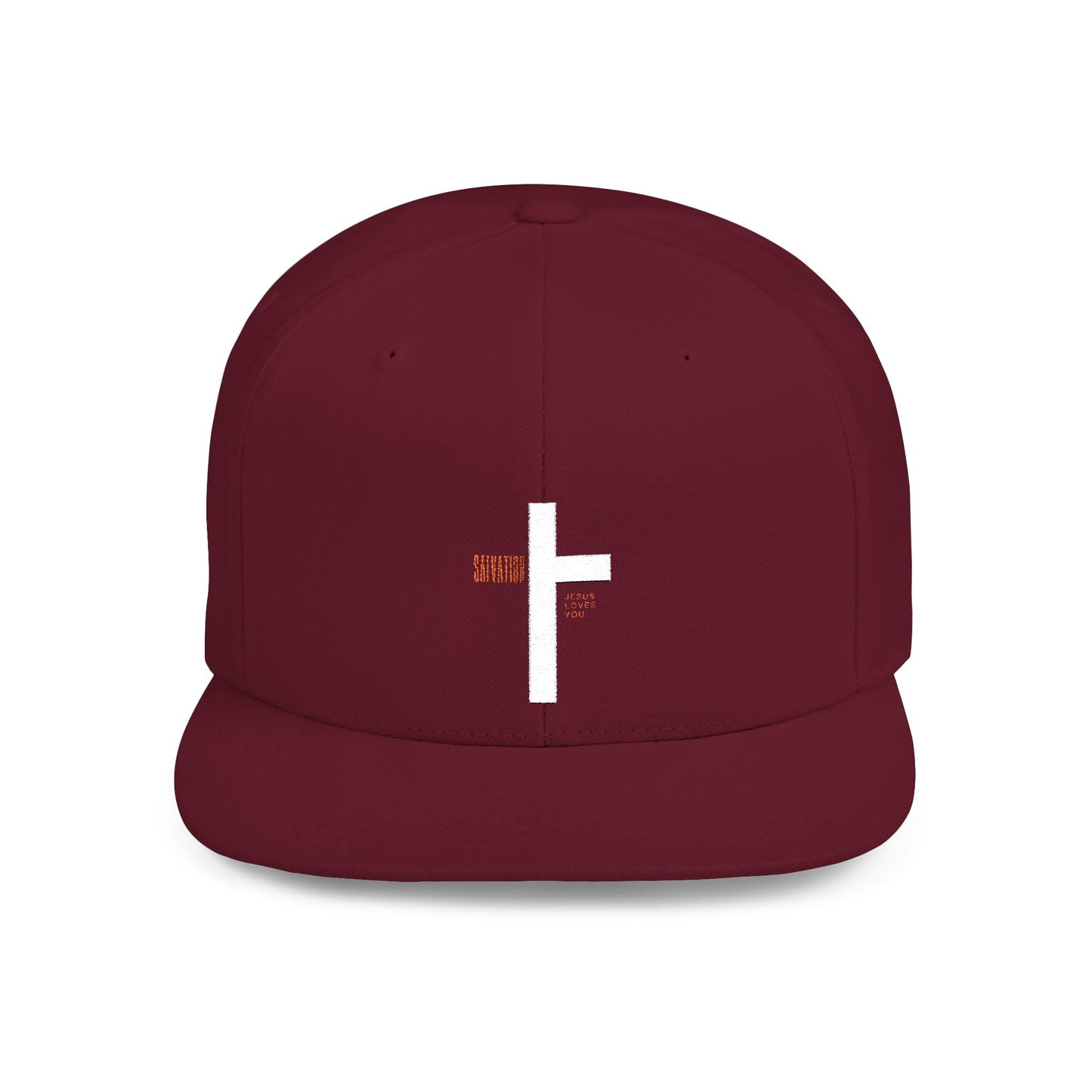 Snapback Hat with salvation cross