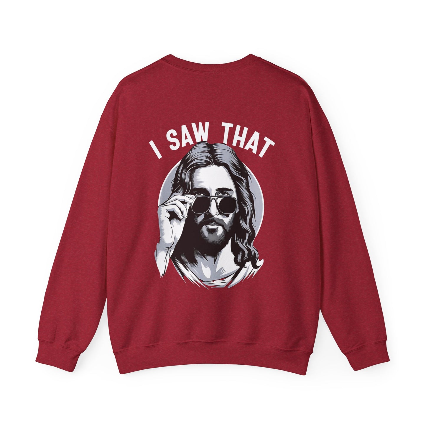 Faith Inspired Christian Humor Sweatshirt - 'I Saw That' Crewneck