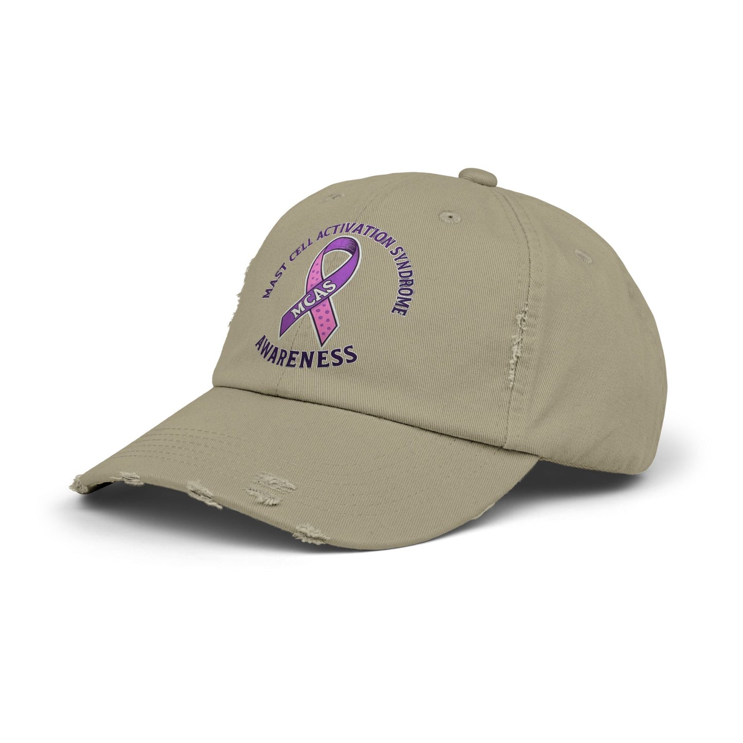 Mast Cell Activation Syndrome Unisex Distressed Awareness Hat