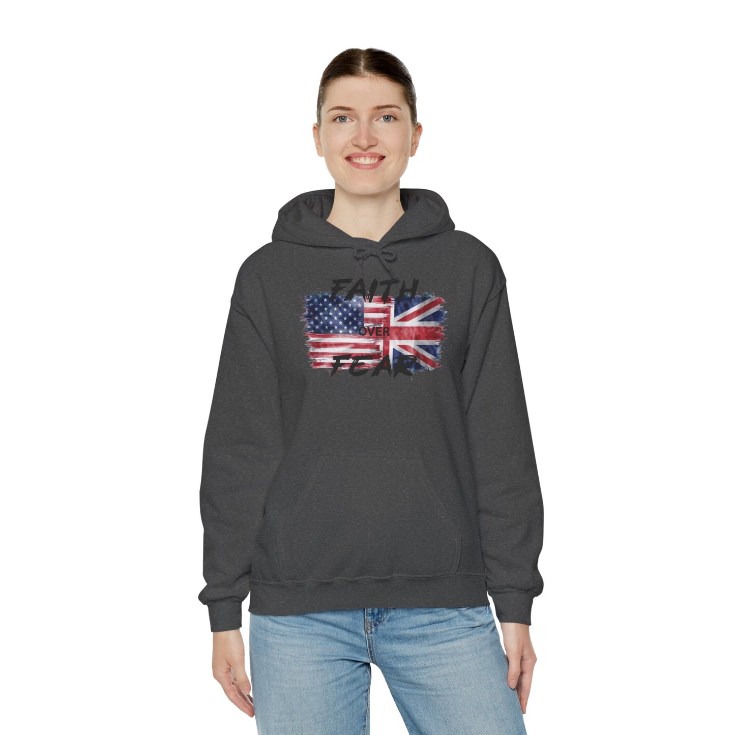 Faith over Fear USA UK Unisex Hoodie