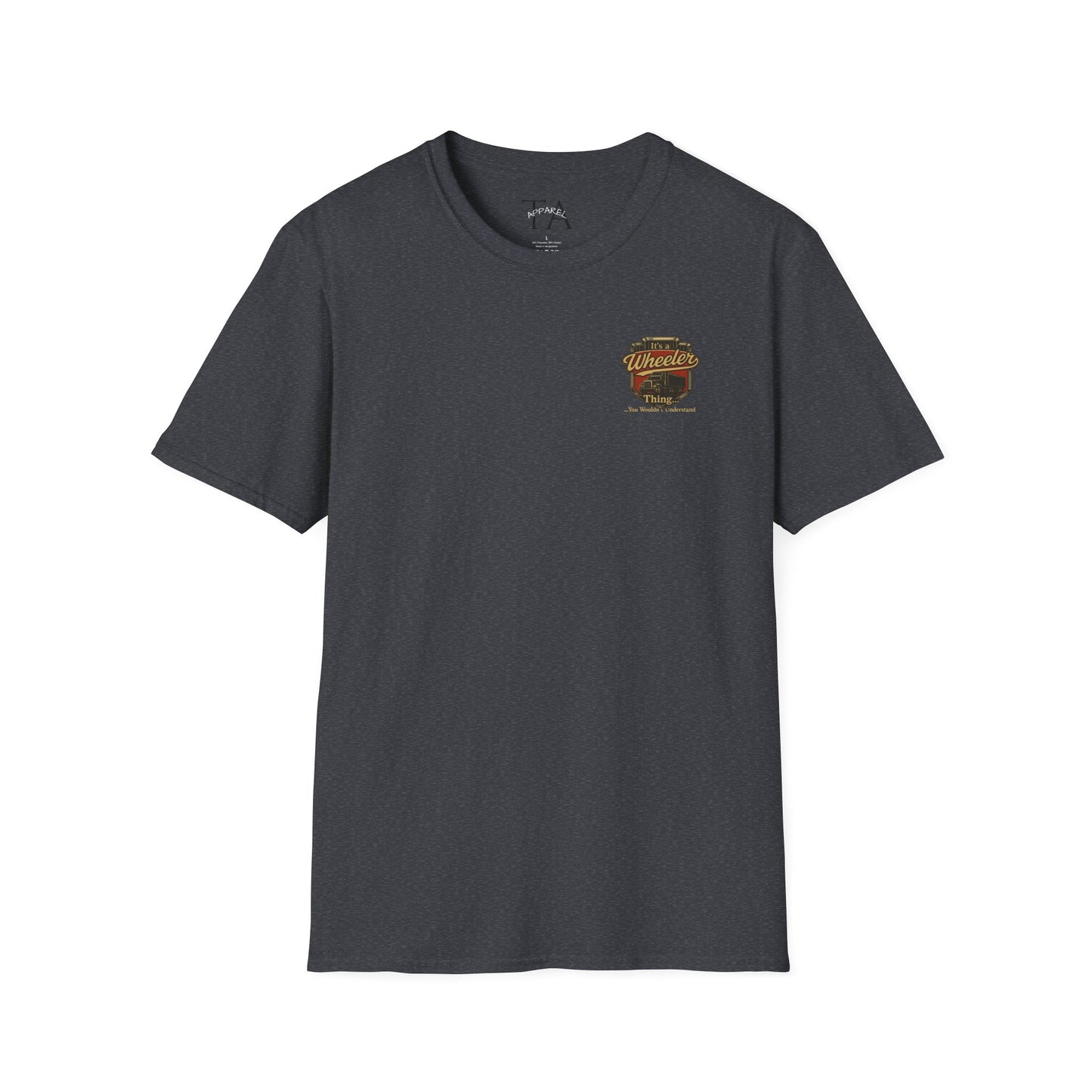 "It's a Wheeler Thing" Unisex Softstyle T-Shirt, Ideal for Truck Lovers, Gifts for Drivers, Casual Wear, Perfect for Birthdays, Father's Day