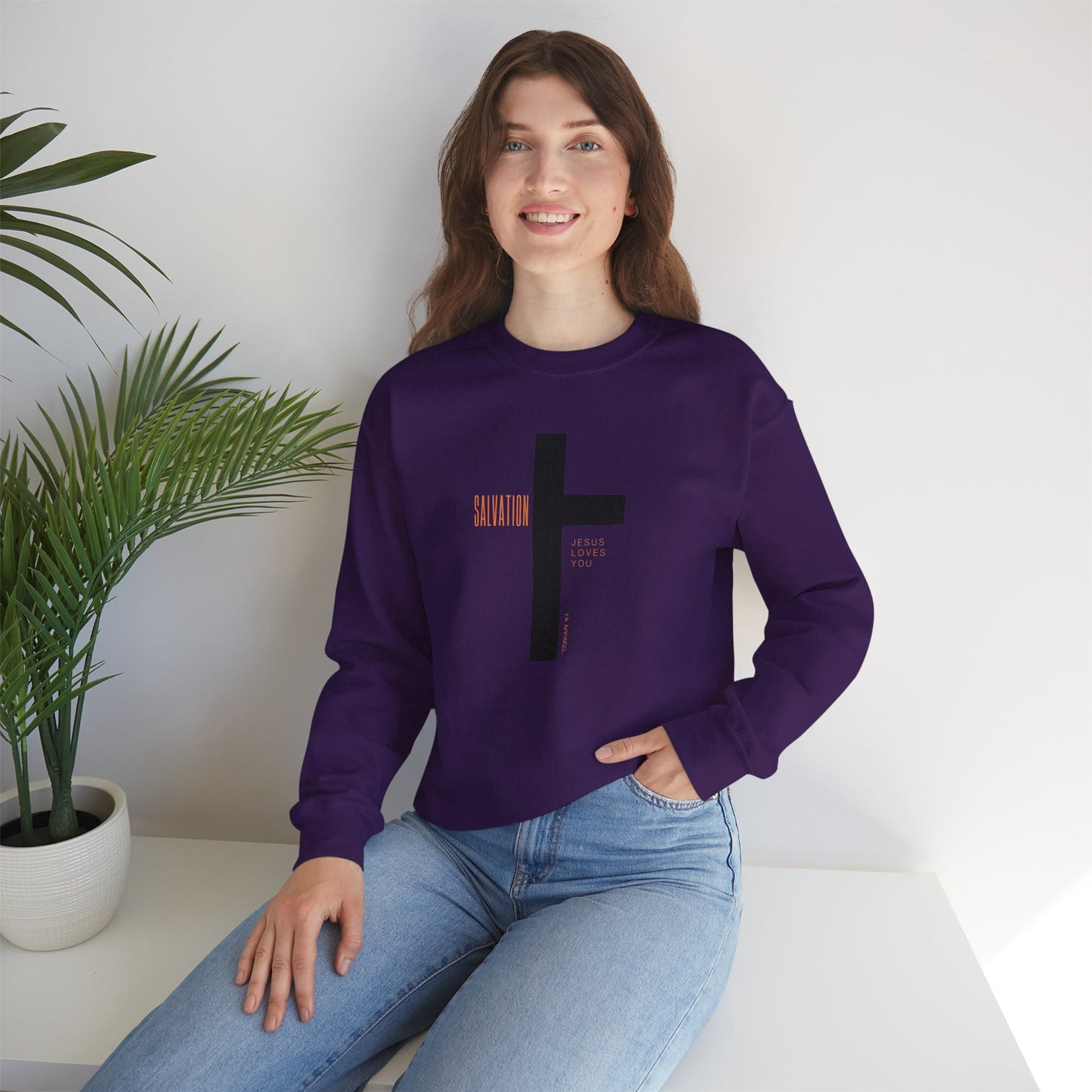 Faith Inspired Salvation Cross Sweatshirt