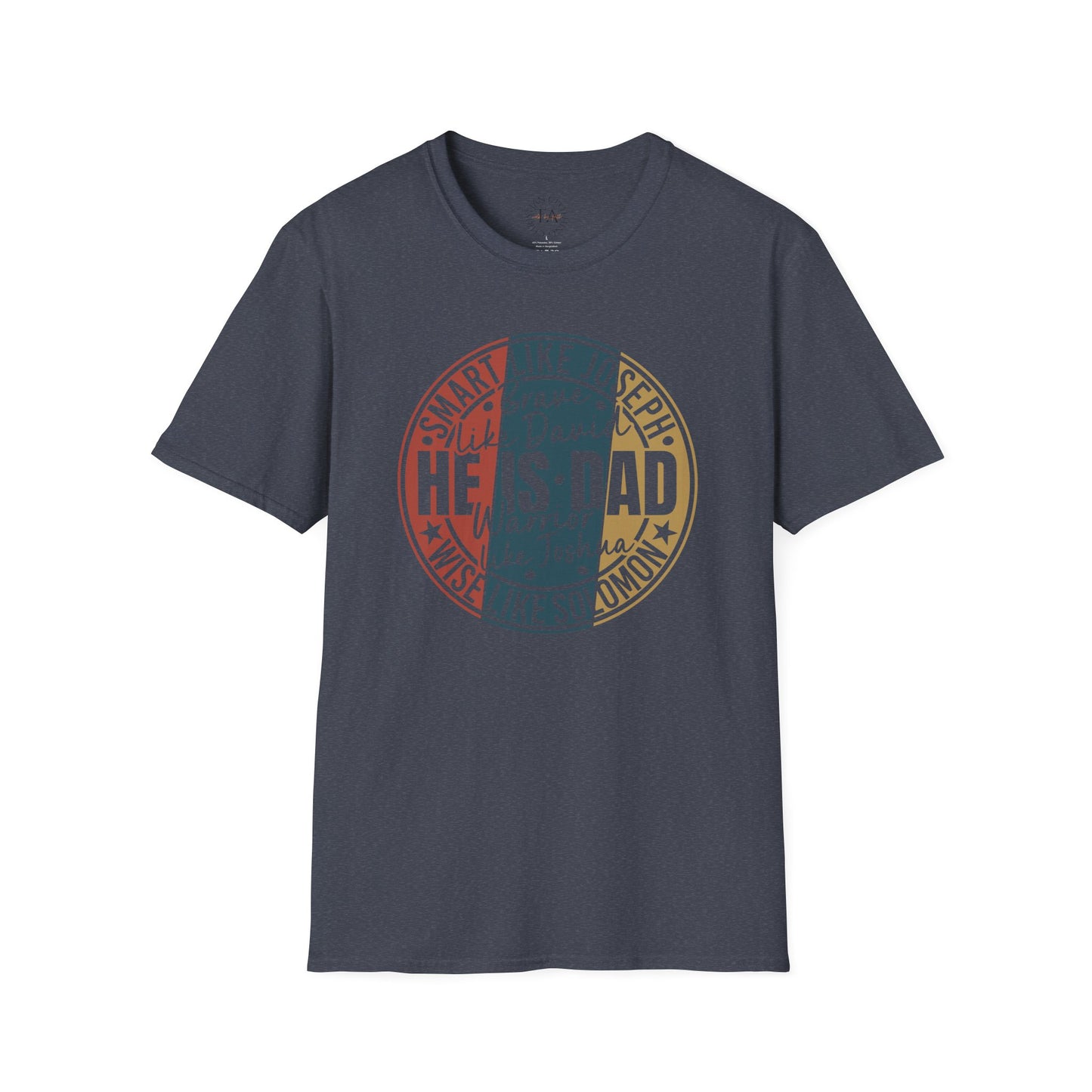 Faith Inspired Smart Like Dad Unisex Softstyle T-Shirt, Gifts for Father's Day, Casual Wear, Birthday Shirt, Dad Life Tee