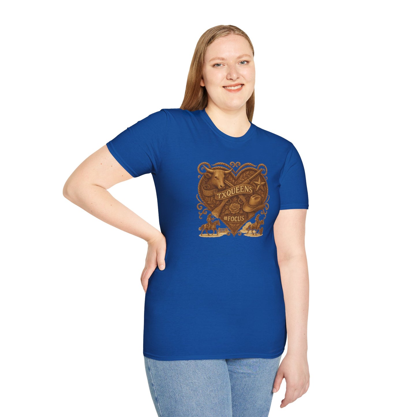 Texas Queens Graphic Tee | Soft Unisex T-Shirt, Trendy Shirt for Women, Cute Gift for Queens, Birthday Celebration, Everyday Style. Women's