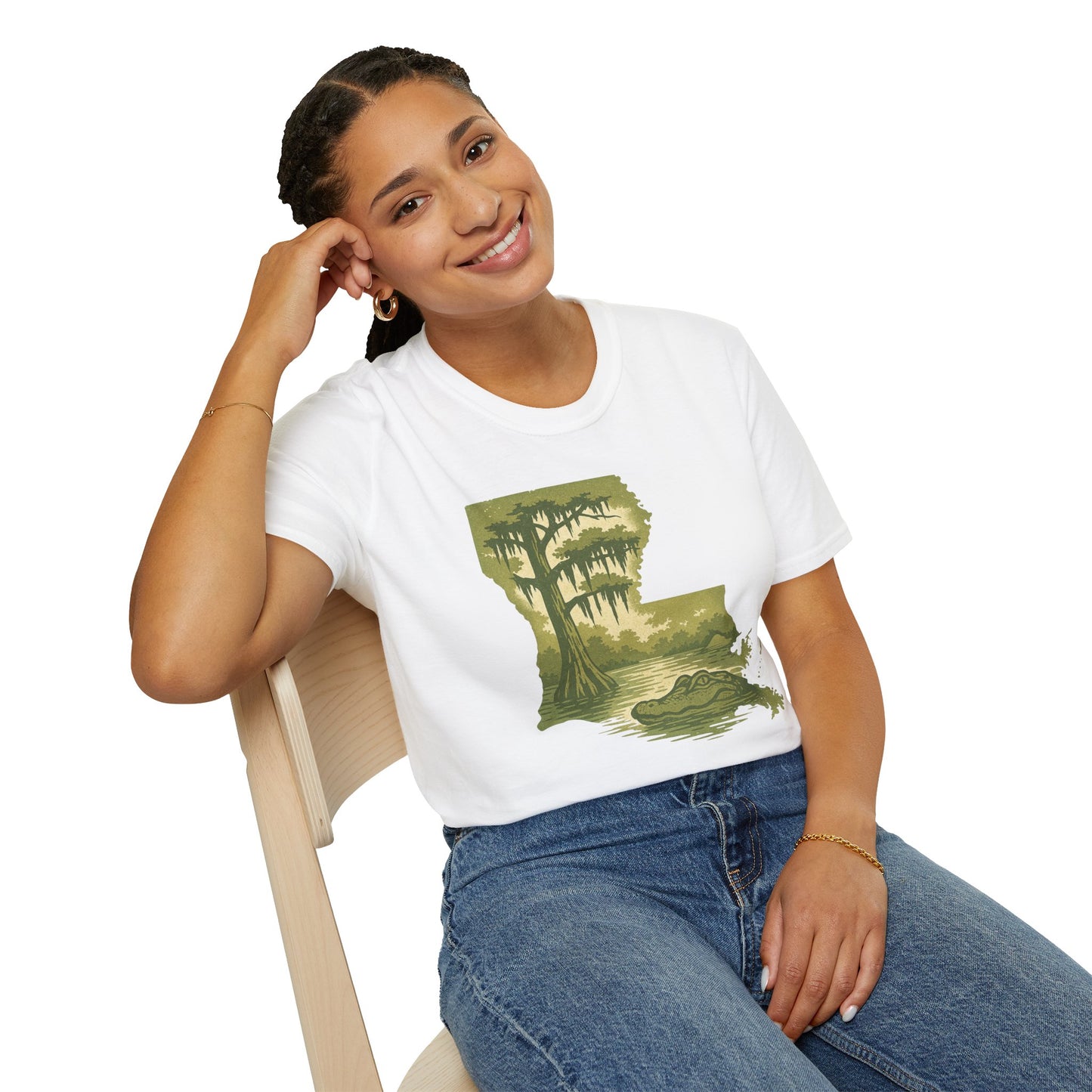 Louisiana Nature T-Shirt, Gift for Nature Lovers, Unisex Tee, Travel Souvenir, Outdoor Enthusiast Apparel, Urban Jungle Style