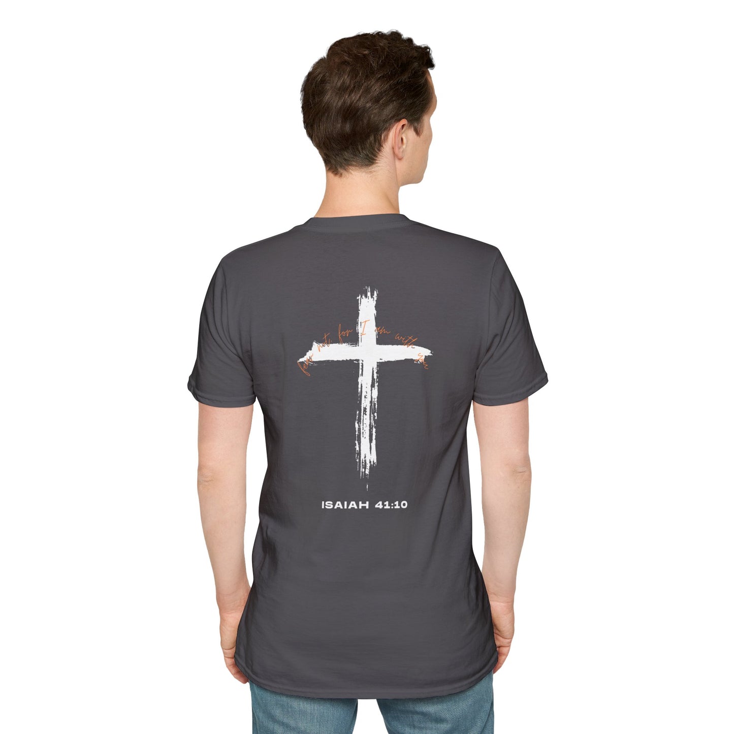 Faith-Inspired T-Shirt with Isaiah 41:10 Design - Customizable